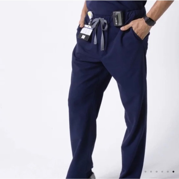 Figs Pisco Basic Scrub Pants Men's Blue Medium FM4500 - Picture 11 of 11